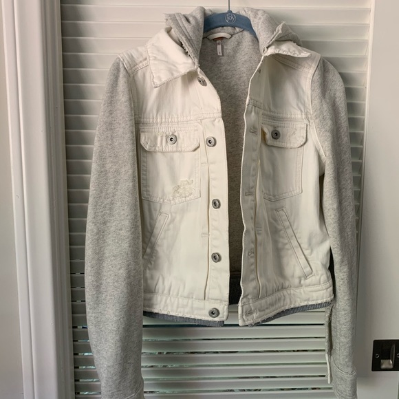 Free People Denim Knit Jacket - Picture 2 of 5